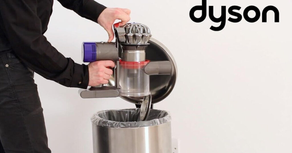 how to empty Dyson vacuum